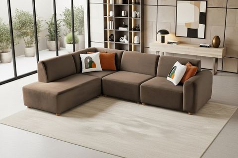 BRUSSELS SOL KÖŞE KOLTUK, KAHVERENGİ