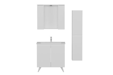 NİKA BANYO DOLABI AY2K109, BOY BEYAZ, 85 CM