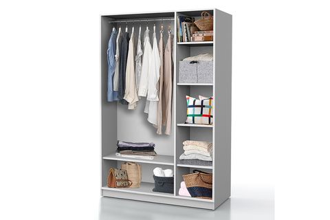 DEKOREX GARDIROP MNT320, 3 PANJUR KAPAKLI, BEYAZ