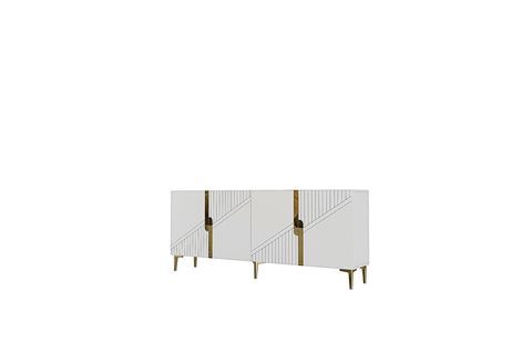EVVA KONSOL VE TV SEHPASI, BEYAZ GOLD, 180 CM
