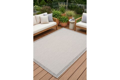 FRESCO ANTRASİT EKRU YIKANABİLİR HALI 23745A, 100X150