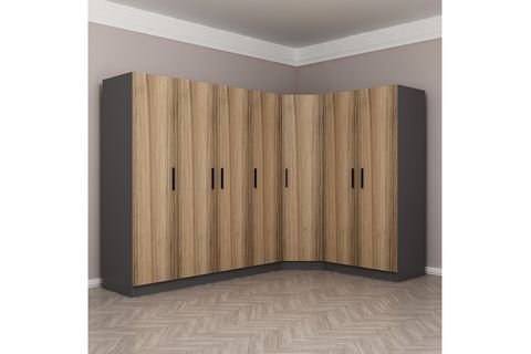 MİNAR KALE GARDIROP 8,  7 KAPAKLI,  DORE