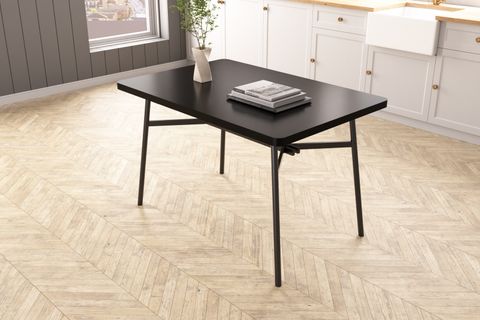 JOLENE MUTFAK MASASI, SİYAH, 120X80