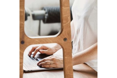 WOODESK VENTO AHŞAP ÇALIŞMA MASASI, TİK RENK