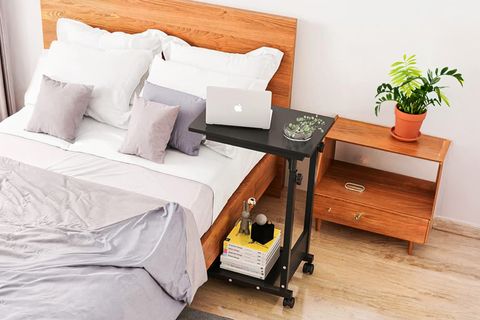 YÜKSEKLIK AYARLI YARDIMCI C SEHPA, ANTRASİT, 60X40