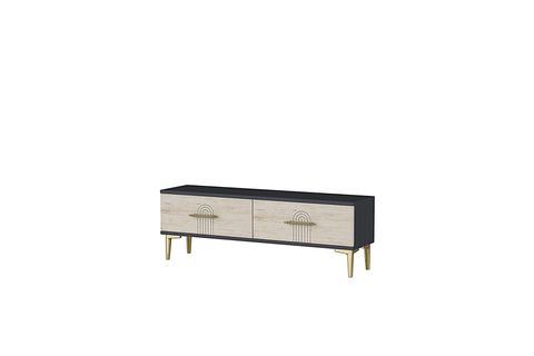 İDA TV SEHPASI, ANTRASİT TRAVERTEN, 120 CM, TSA1215AT