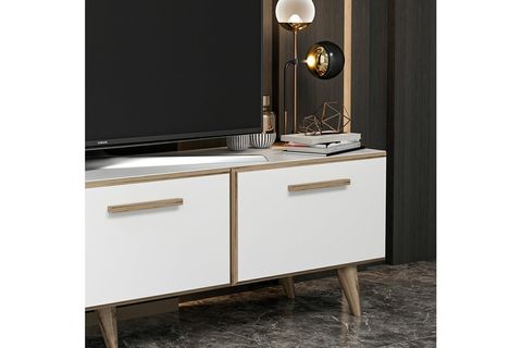CARA SOFT KAPAKLI TV ÜNİTESİ BEYAZ