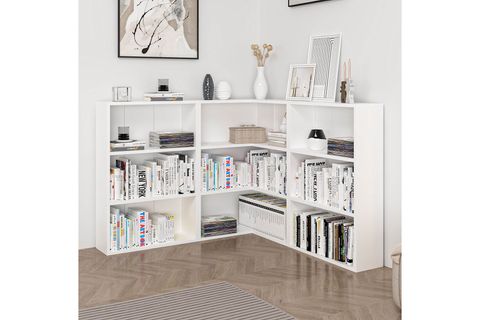 ADEL KÖŞE KİTAPLIK, BEYAZ, SET 2