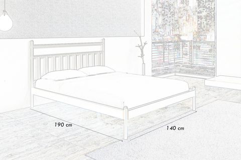 GM 224 LİMA KARYOLA, SİYAH, 140X190