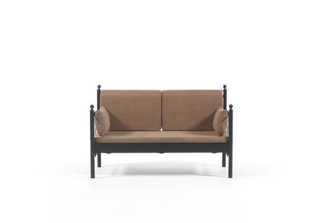 LALAS DK METAL SOFA SEDİR SİYAH 70X140CM