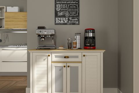 VALENA KAHVE KÖŞESİ AİRFRY DOLABI, 4 KAPAKLI 1 ÇEKMECELİ