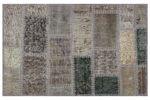 GERÇEK EL DOKUMA KRIK YAMALI YÜN PASPAS -50X80