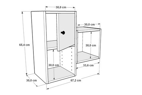 AYDIN KİTAPLIKLI RAF, DVR-1047-Ç