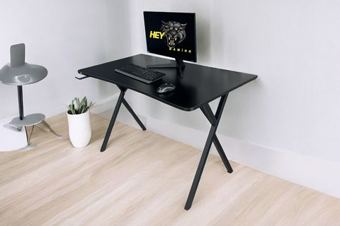 HEY GAMİNG PROFESYONEL OYUNCU MASASI, SİYAH, 120 CM