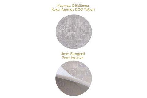 KAYMAZ TABANLI MAKİNEDE YIKANABİLİR ÇOCUK HALISI KD087 80X150CM