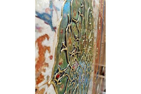 TABLOSAN HALI SATICISI DOKU VARAK KABARTMALI KANVAS TABLO RY011 100X140