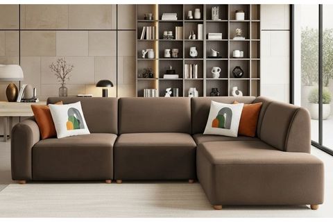 BRUSSELS SAĞ KÖŞE KOLTUK, KAHVERENGİ