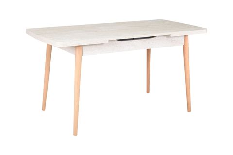 VİLİNZE MUTFAK MASA TAKIMI, GOLF TRAVERTEN, 70X120 CM