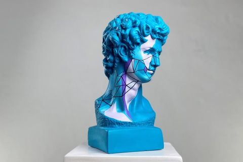 DAVID GEOMETRIC SKY POP ART DEKORATİF ROMA YUNAN HEYKELLERİ