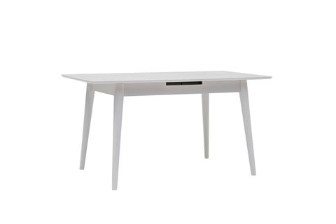 MARMO HİGHGLASS MASA, PARLAK BEYAZ MERMER, 120X80