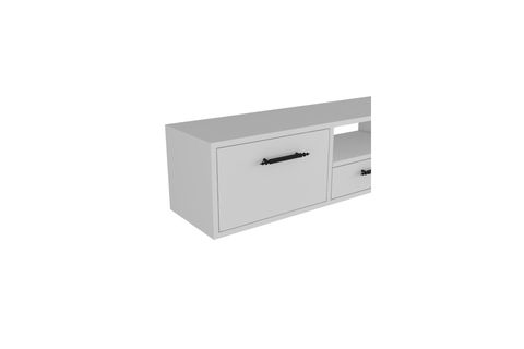 DROPDD TV SEHPASI, BEYAZ SİYAH DUVARA MONTAJ, 1331DROPDD 128