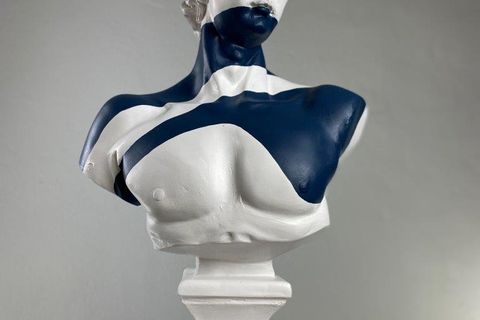 DAVID BLUE WAVE POP ART DEKORATİF ROMA YUNAN HEYKELLERİ