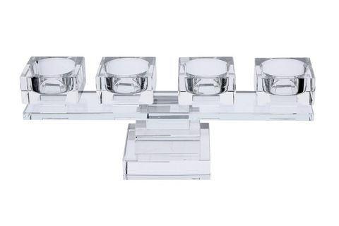 KRSİTAL DÖRTLÜ MUMLUK 26X8X10 CM