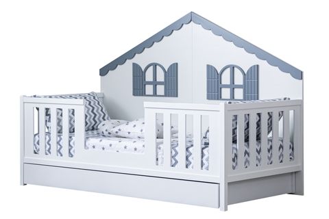 ERDEK YAVRULU MONTESSORİ YATAK, GRİ, 90X190