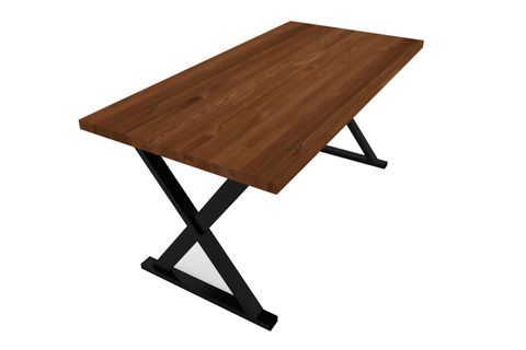 WOODESK RIHTIM MASİF YEMEK MASASI TİK RENK, 140X70, CPT7045-140