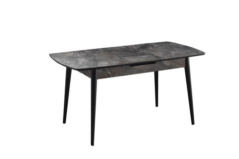LUZİO MASA, SİYAH MERMER, 120X70