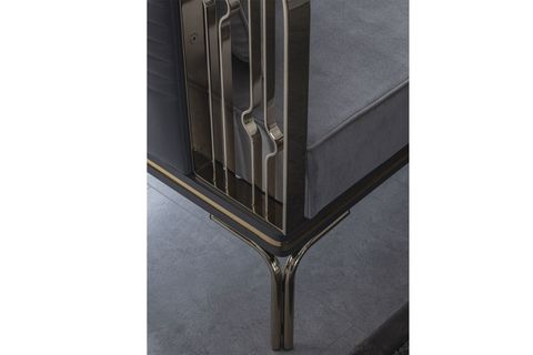 SULTAN MUTFAK MASA TAKIMI, 1 MASA 1 KÖŞE TAKIM 2 SANDALYE , GRİ