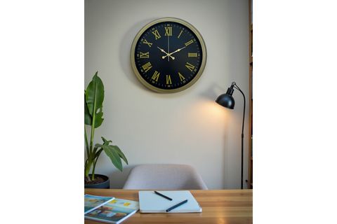 VİNTAGE ROMA RAKAMLI DUVAR SAATİ 40 CM