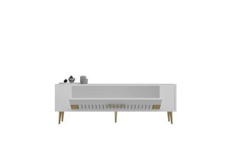 RETROLP TV SEHPASI, 4CT, BEYAZ ALTIN