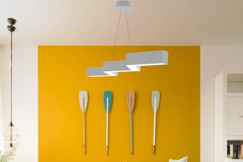 HEGZA LIGHTING SEGA LED AVİZE, GRİ KASA SARI IŞIK
