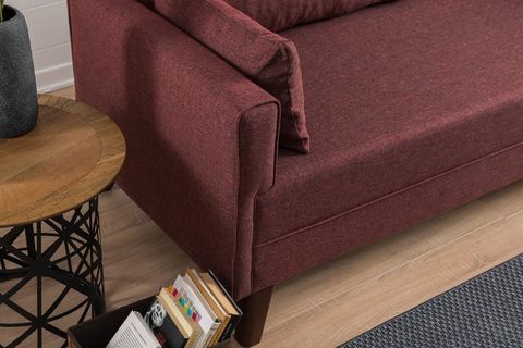 BELLA SOFT YATAKLI ÜÇLÜ KOLTUK, BORDO