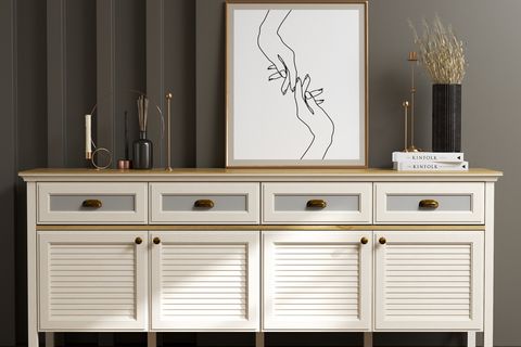 VALENA KONSOL ÇOK AMAÇLI DOLAP, 4 KAPAKLI 4 ÇEKMECELİ