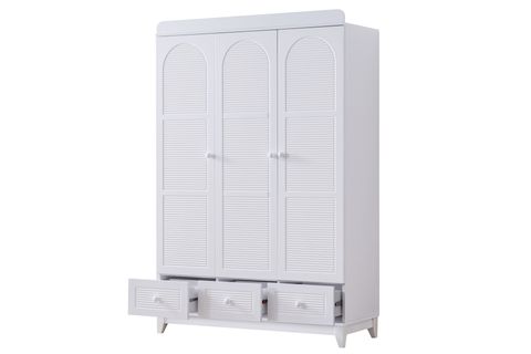 PERLA ÇEKMECELİ DOLAP, BEYAZ, 3 KAPAKLI