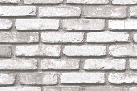 TUĞLA DESENLİ DUVAR KAĞIDI GRİ