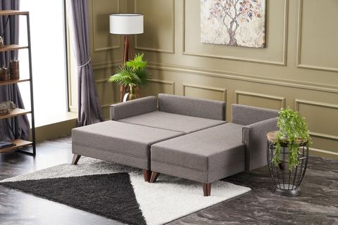 BELLA SOFT PUFLU MİNİ KÖŞE KOLTUK, KAHVE
