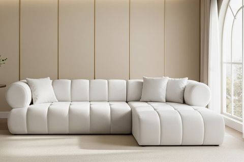 HELSİNKİ SAĞ KÖŞE KOLTUK, BEYAZ