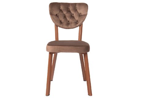 LUZİO MASA VE RİVONE SANDALYE TAKIMI, CEVİZ, KAHVE 120X80