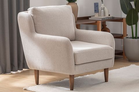 MERLİN KENDİ SETİNİ YARAT, KREM ŞÖNİL, CEVİZ AYAK, SHOWROOMDAN KUMAŞ DEĞİŞİMLİ