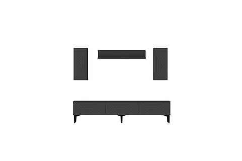 FERRO TV ÜNİTESİ, ANTRASİT, 180 CM, TVR1802A