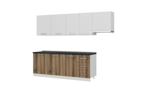 MİNAR ASYA 275 CM MUTFAK DOLABI BEYAZ DORE 275-D7