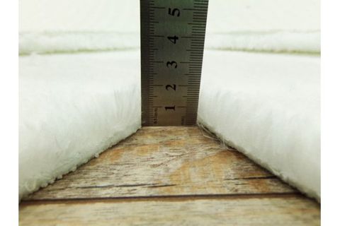 BALAT HALI DEKORATİF BEYAZ-GRİ-DESENLİ PELUŞ PAPATYA DESEN HALI AÇIK GRİ - 150X150