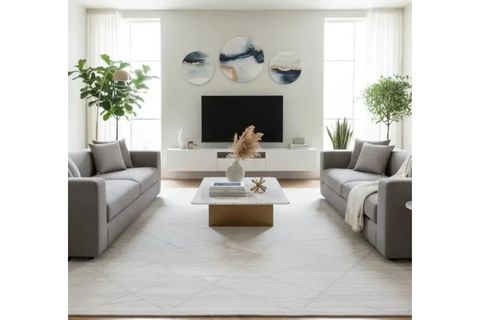 MERİNOS HALI DİYEZ MODERN DOKULU AKRİLİK HALI, KREM, 80X150, 37917 060