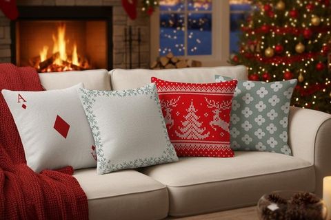 YILBAŞI TEMALI DÖRTLÜ KIRLENT KILIFI, MULTİ, 1042