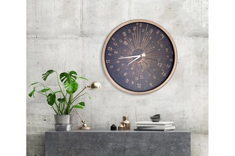 GOLD ÇERÇEVELİ MULTİPLE NUMBERED WALL SAAT 60 CM