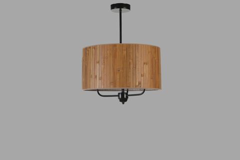 BAMBU 01 ABAJURLU ÜÇLÜ SARKIT AVİZE