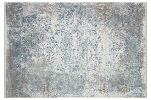 PERGE BAMBU HALI GRİ MAVİ 160X230 CM